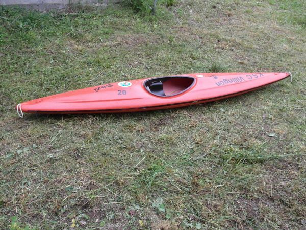 Kinderboot GFK rot